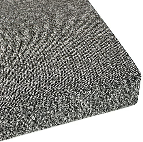 2-Sitzer-Bankkissen, Essbankkissen mit hochdichtem 35D-Schaumstoff, Schaukelsitzkissen für Garten, Terrasse, Innen- und Außenbereich, Dunkelgrau, 70 x 30 x 5 cm