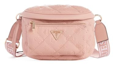 GUESS Damen Power Play Mini Sling Tragetasche, Bauchtasche, Blush