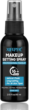 XIFEPFR Makeup Setting Spray, Matte Fixateur Maquillage Spray, Vapeur Fixatrice Ultra Fine, Longue Durée, Hydratante, Sèche Vite, Contrôle l'huile, Pour Tous Types Peau, Vegan, Sans Cruauté