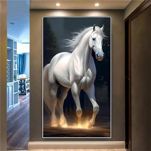 Diamond Painting Erwachsene XXL 71xx40cm, Tiere Diamond Painting Kinder Pferd Diamant Painting Bilder Malen Nach Zahlen Erwachsene Diamant Malerei Stickerei Set Kreuzstich Home Wand Dekor Z-1943