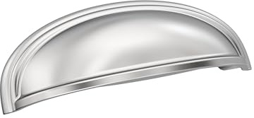 Amerock Ashby BP3664026 Schrankgriff aus poliertem Chrom, Möbelbeschläge, Möbelbeschläge, Schubladengriff, 76 mm oder 102 mm
