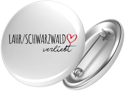 Huuraa Button Lahr/Schwarzwald verliebt Geschenk