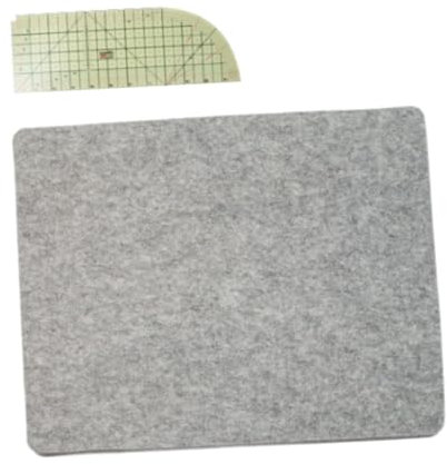 Colcolo Bügelmatte, Bügelunterlage aus Filz, Heißbügellineal, tragbares Bügelzubehör, Schutz-Bügelunterlage für Stickereien, DIY-Basteln, Set C