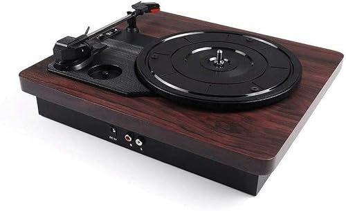 Lecteur vinyle vintage, mode platine de streaming sans fil et intégré pour un son de qualité supérieure avec gramophone à 3 vitesses