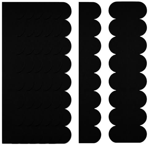 BEELUKY 32 Roofing Felt for Bird House, Self-Adhesive Mini Roof Shingles, Felt Roof Tiles for Nesting Box, Rabbit Hutch (Black)