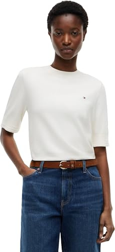 Tommy Hilfiger Co Jersey Fine GG C-nk SS Swt Ww0ww49705 Suéter pulóver Mujer (Pack de 1)