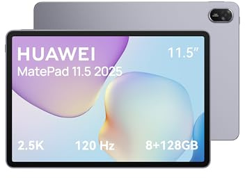 HUAWEI MatePad 11.5 2025, Tablette 11,5 Pouces 2,5k 120 Hz Écran, 8+128GB, Batterie de 10 100 mAh, 40W Supercharge, WiFi 6, Bluetooth 5.2, Garantie supplémentaire de 6 Mois exclusivement sur Amazon