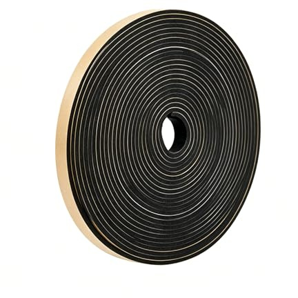 Cinta Selladora Espuma Junta De Goma Caucho Espumoso Resistencia Al Desgaste Impermeable Y Amortiguador Caucho Espumoso Resistencia Al Desgaste Tiras De Sellado Para Puertas, Ventanas, 15 * 3mm, 10m