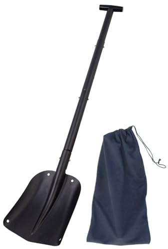 Pala da Neve Resistente - Pala da Scavo Telescopica per Terreno - per Gestori Proprietà Giardinieri Inverno Autovetture Scuole