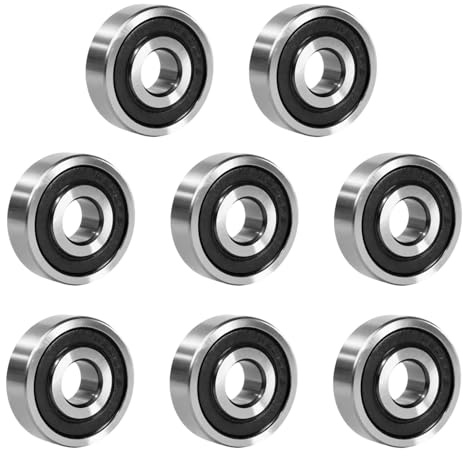 Raheem 10 Stück 6204 Schubkarre Lager 20x47x14mm Doppelt Geschützte Rillenkugellager 6204-2RS Kugellager für DIY, Drehbänke, Motoren, 3D-Drucker, Fräsmaschinen, Verschiedene Mechanische Geräte