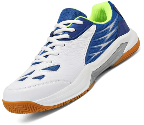 RBEUT Men's Pickleball Shoes - Tennis & Racquetball Anti-Slip Court Sneakers - Breathable Cushioned Blue