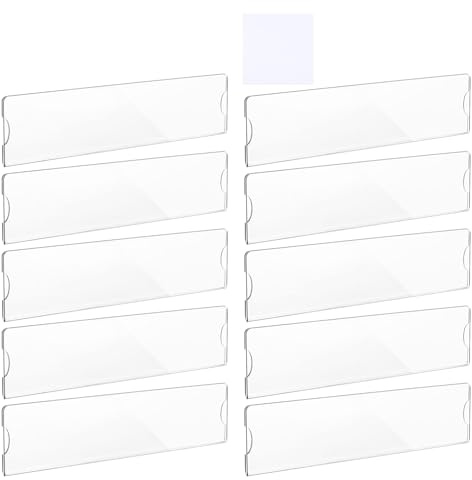 Väggnamnskyltshållare - 8 x 2 cm dörrnamn skyltdisplay, bred användning | akryl transparent dörrskylt fäste med f öppningsdesign