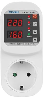 Over Voltage Current Under Voltage Protector Socket Ac 220V 110V Adjustable 16A Surge Protector EU Plug Socket Safe Protect New 2026 Electronic & Accessories