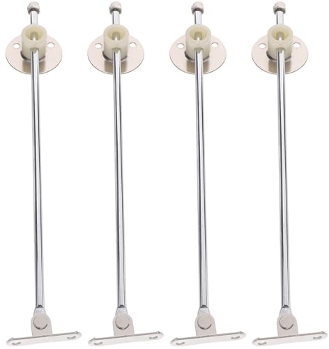 PRETYZOOM 4 Bisagras de Hierro para Puertas de Armario de Cocina Diseño de Amortiguación Completa y Base Redonda para Soporte Estable en Plataformas y Estanterías