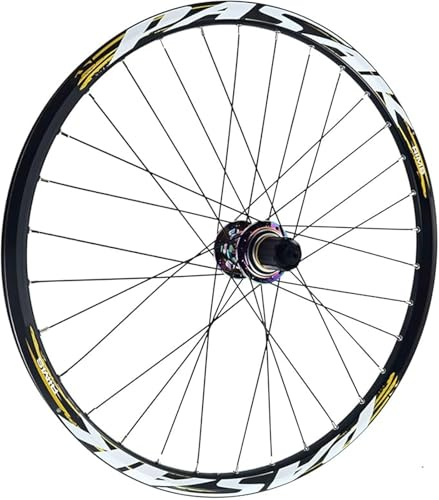 TINGMIAN 26/27,5/29 Tums Mountainbikehjul for QR HG Främre/Bakre MTB 7-12S Lättmetallfälgar 32H Dubbelvägg(Rear wheel,26 inch)