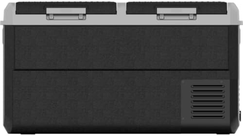 Happy Rhino - Kompressor-Kühlbox 75L Dual Zone - Kühlbox - Gefrierbox - Camping - Grau - Elektrisch