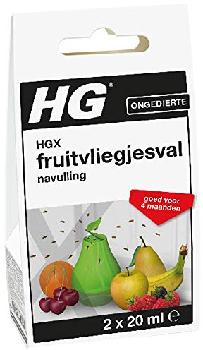 HG Fruchtfliegenfalle Nachfüller, Weiß, 2x20ml
