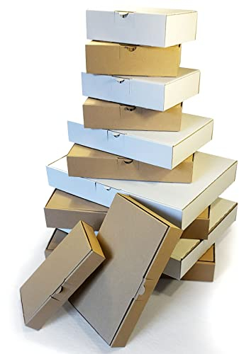 verpacking 25 Maxibriefkartons Maxibrief MB Braun - 180 x 100 x 30 mm - Versand Post Faltschachtel Versandschachtel Büchersendung - optimal geeignet für den Versand (Innenmaß 176 x 96 x 27 mm)