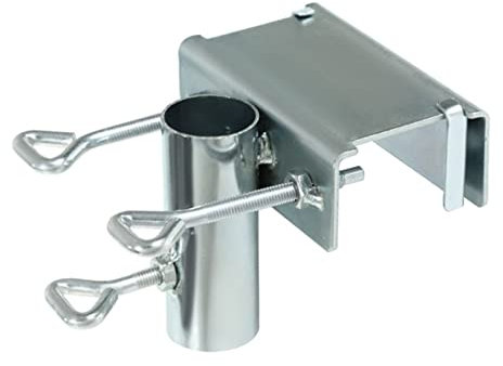 TUDERE Terrassenschirmhalter, Ständer für Balkonschirm, Schirmklemme für den Außenbereich, Metallklemme für festes Deckgeländer (Farbe: C)