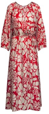 Seidensticker Damen Blusenkleid mit Bindegürtel Kleid