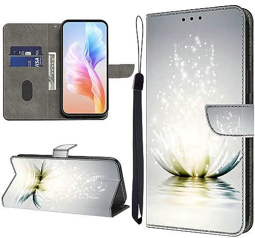 KEDBBAO Handyhülle für Xiaomi 13T / 13T Pro Hülle Muster Klapphülle für Xiaomi 13T Leder Tasche Case Flip Magnet Motive Wallet Schutzhülle für Xiaomi 13T Pro Hüllen, Lotus