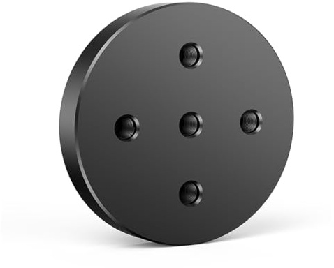 FEICHAO Soporte magnético para teléfono, mini trípode de 1/4 compatible con accesorios MagSafe (base magnética, negro)