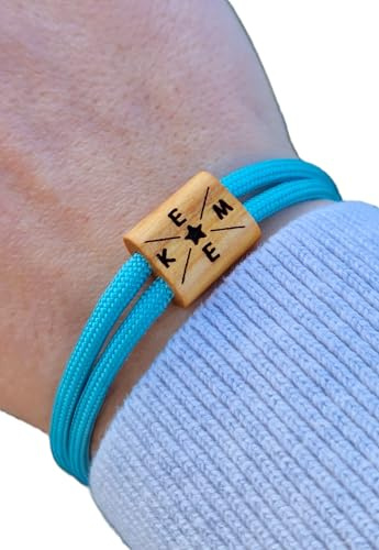 Gravur Holz Armband, Initialen, Valentinstag, Surfer Armband, personalisiertes Armband, Holz, Armband graviert, Weihnachten, Muttertag