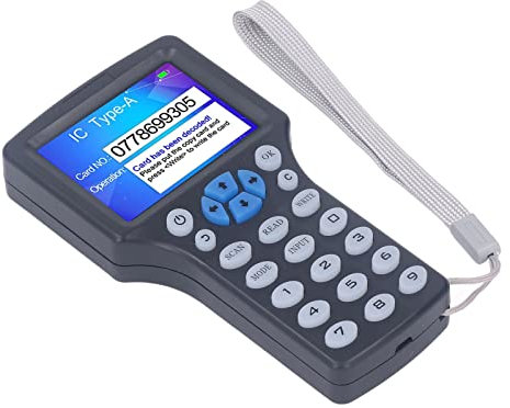 Lector de Tarjetas NFC Duplicador Grabador de Pantalla A Todo Color HD de 2,8 Pulgadas Tarjeta Clave de 10 Frecuencias con Puerto USB Admite Tarjetas ISO 14443 A Tarjetas EM