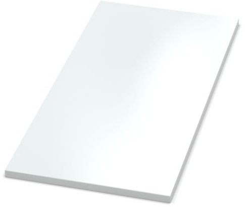 AUPROTEC Tischplatte 28mm weiß 1800 mm x 700 mm Holzplatte melaminharzbeschichtet Spanplatte mit 2mm ABS Kante Auswahl: 180x70 cm