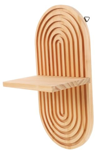 STOBOK Wandregal Aus Holz Moderne Regale Regaldekoration Für Wohnzimmer Schlafzimmer Badezimmer Mit Einlagigem Design Sparend Und Einfach Zu Montieren