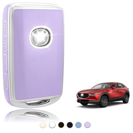 TOOMUME Schlüsselhülle TPU, Autoschlüssel Hülle Passt für Mazda 2/3/6 M2 M3 M6 CX3 CX4 CX5 CX8 CX9 CX30 CX50 CX60 CX90 MX5 MX30 SS30 X5 X9 Axela, Schlüsselcover Schutz Schlüsselgehäuse - Smart Key