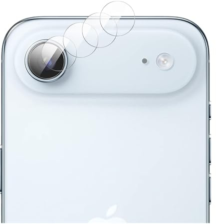 GIOPUEY [Super Sottile 4 Pezzi Pellicola Fotocamera Compatibile con iPhone Air 2025/17 Air, HD Vetro Temperato [Resistente ai Graffi] Protezione Fotocamera