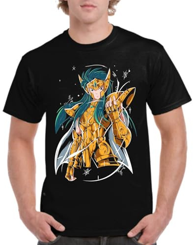 the Fan Tee Camiseta de Adulto de Hombre Dibujos Animados Zodiaco Caballeros de Atenea 137 M