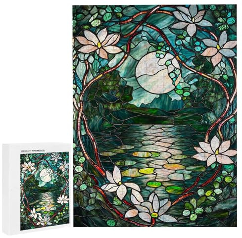 Puzzle 1500 Teile Erwachsene Schlaflilen, Impossible Klassische Jigsaw Puzzles 87 x 57cm, Geschicklichkeitsspiel für die ganze Familie, Puzzle farbenfrohes Legespiel Home Dekoration Geschenk k-800