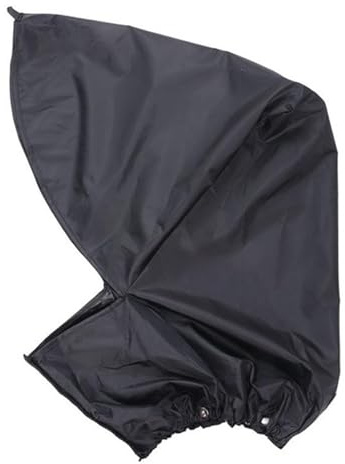 Vilgftyiet Wasserdichte Oxford Golftasche Regenschutz mit PU-Beschichtung, elastischem Boden und selbstklebendem Verschluss für Wagen, Ständer und Tragetaschen, Schwarz 55x50cm Schwarz