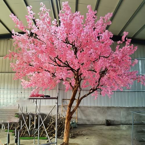 Künstlicher Kirschbaum for Zuhause & Geschäft – Wunderschöne rosa Blüten, langlebig & wasserfest, einfach aufzubauen, schafft eine beruhigende Atmosphäre(1.8mx1.5m)