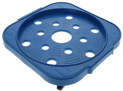 SHINEOFI Support à roulettes pour Bouteille de Gaz Plateau Ventilé, Base Stable Bleue, Adapté Cuisine et Espace de Stockage Extérieur