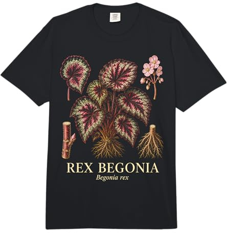 Rex Begonia Begonia Rex Colorful Houseplant Plant Study Comfort Colors Adult Heavyweight T-Shirt