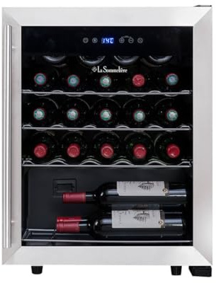 La Sommeliere LS24A - Enfriador de Vino de 1 Zona de diseño Moderno para 23 Botellas