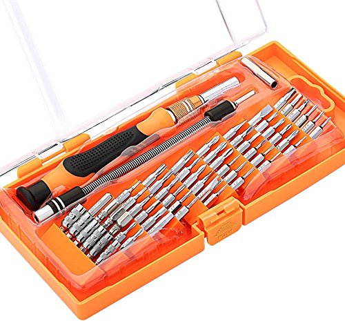REY Kit 58 en 1 de Destornilladores Multiusos con Punta Magnética, Herramienta de Precisión