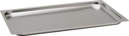 HENDI Gastronorm Backblech, Temperaturbeständig von -40° bis 300°C, Geschirrspülmaschinengeeignet, Stapelbar, Einschubblech, GN1/1, 530x325x(H)20mm, Edelstahl 18/10