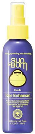 Sun Bum Blonde Tone Enhancer - Neutralizes Brass and Enhances Color and Shine of Blonde Hair - Protecting Toner against UV Rays - Made Without Parabens and Cruelty Free - 4 oz