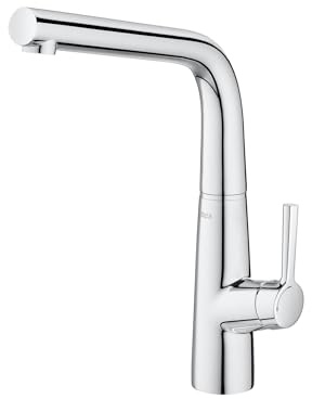 Roca A5A832AC00 Mezclador Cocina, Syra, Caño L, Cold Start, Cromo
