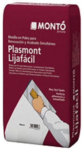 Masilla Plasmont Lijafácil de Uso Universal, para Renovar y Alisar color Blanco (15kg)