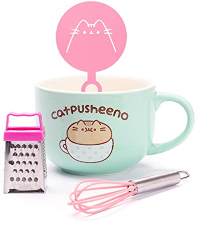 Pusheen-Becher mit Schablone Whisk Grob Cat Cappuccino Cup 17 oz Einheitsgröße