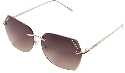 GUESS GF0384 Gold/Gradient Brown Damen Sonnenbrille Klassisch Alltag