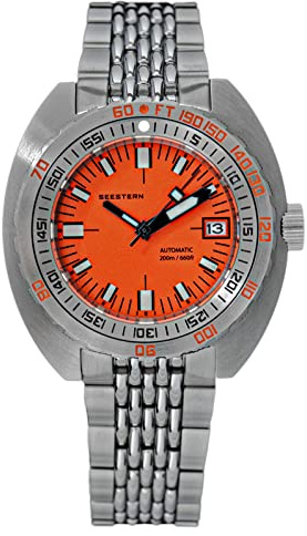 SUGESS SEESTERN SUB300T, Naranja, NH35, Zafiro, Lume, 200m Diver, Buceo, BNIB