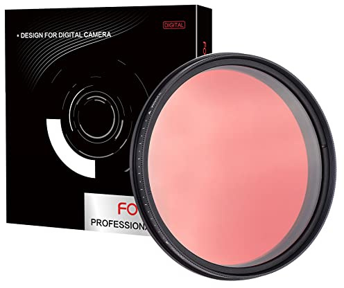 Fotga 62mm Sechs-in-Eins Einstellbarer Variabler Infrarot-IR-Pass-Röntgenlinsenfilter Stufenlos 530nm bis 650nm 680nm 720nm 750nm