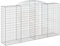 vidaXL Panier de Gabion, Cage à Gabion, Mur de Gabion, Panier à Pierre, Gabion pour Pierre Jardin Patio Extérieur, 300x50x180/200 cm Fer Galvanisé