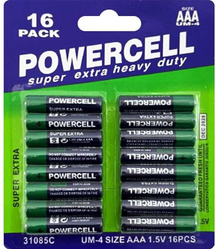 NEW PACK OF 16 AAA BATTERIES SUPER EXTRA HEAVY DUTY BATTERY POWER LONG LASTING